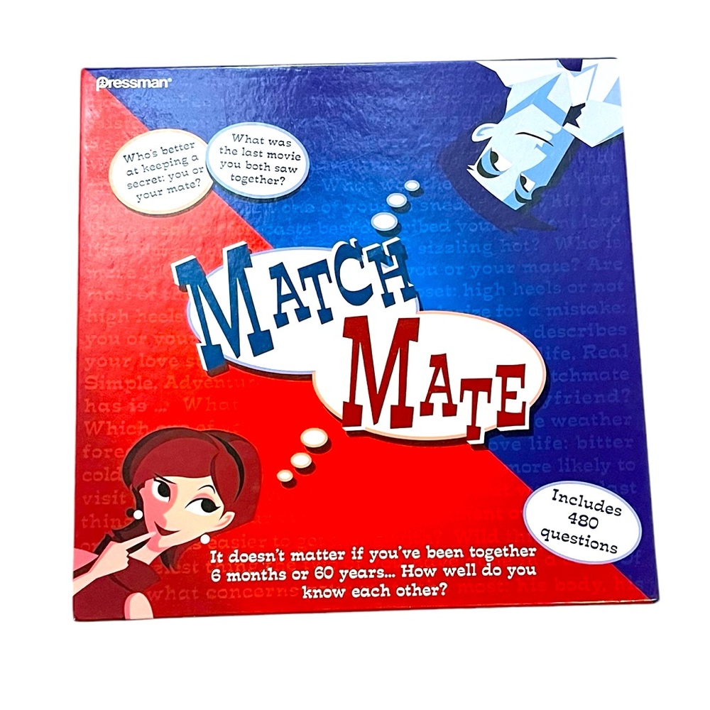 Pressman Match Mate game for couples like new condition